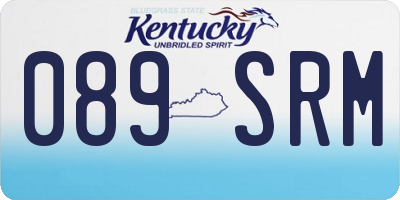 KY license plate 089SRM