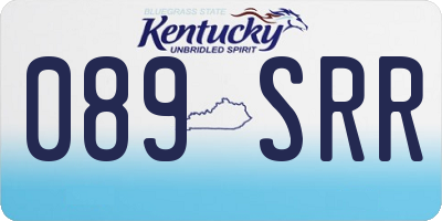 KY license plate 089SRR
