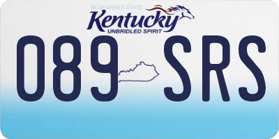 KY license plate 089SRS