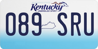 KY license plate 089SRU