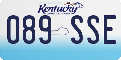 KY license plate 089SSE
