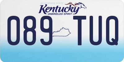 KY license plate 089TUQ