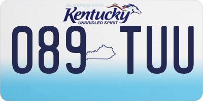 KY license plate 089TUU