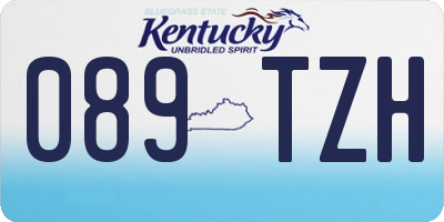KY license plate 089TZH