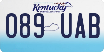 KY license plate 089UAB