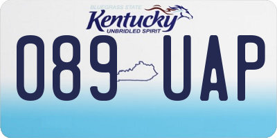 KY license plate 089UAP