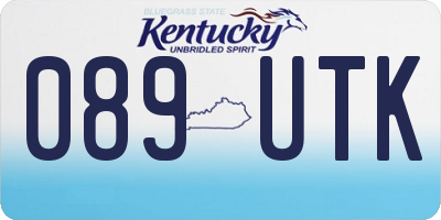 KY license plate 089UTK