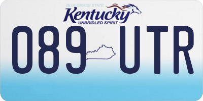 KY license plate 089UTR