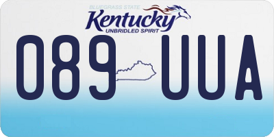 KY license plate 089UUA