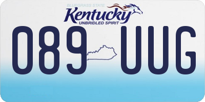 KY license plate 089UUG