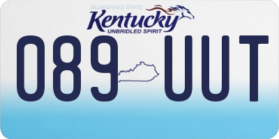 KY license plate 089UUT