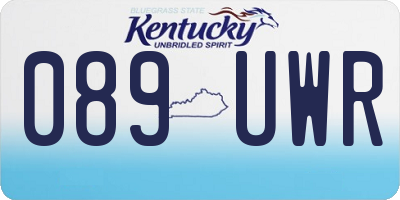 KY license plate 089UWR