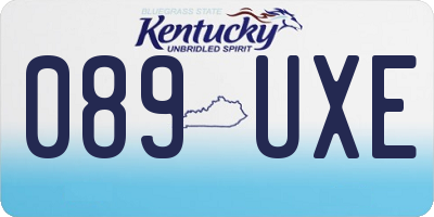 KY license plate 089UXE
