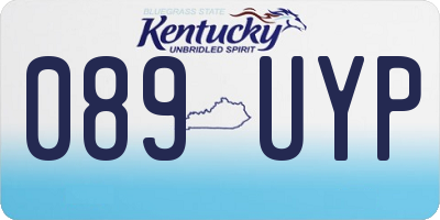 KY license plate 089UYP
