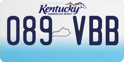 KY license plate 089VBB
