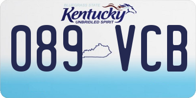 KY license plate 089VCB