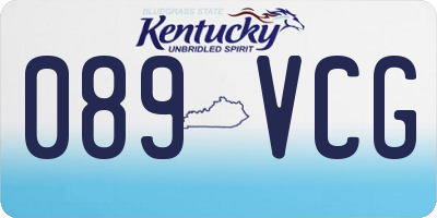 KY license plate 089VCG