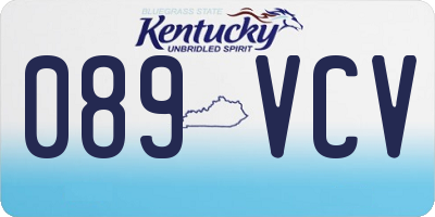 KY license plate 089VCV