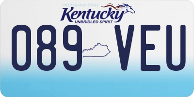KY license plate 089VEU