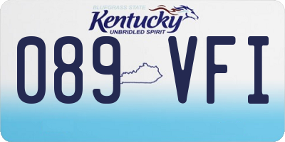 KY license plate 089VFI