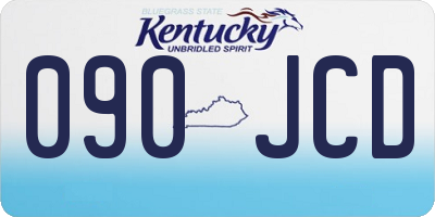 KY license plate 090JCD