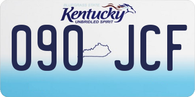 KY license plate 090JCF