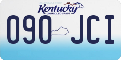 KY license plate 090JCI