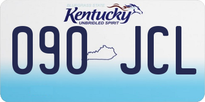 KY license plate 090JCL