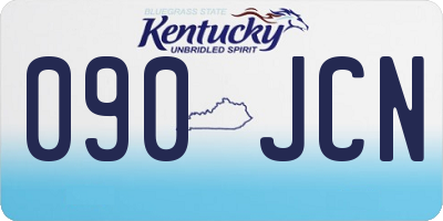 KY license plate 090JCN