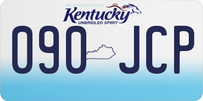 KY license plate 090JCP