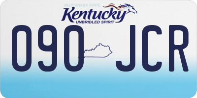 KY license plate 090JCR