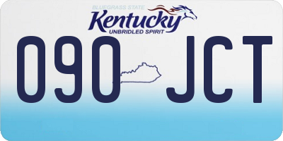 KY license plate 090JCT