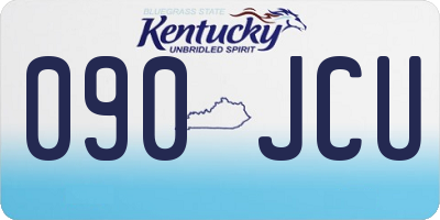 KY license plate 090JCU