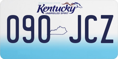 KY license plate 090JCZ