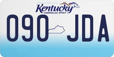 KY license plate 090JDA