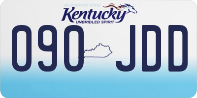 KY license plate 090JDD