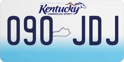 KY license plate 090JDJ