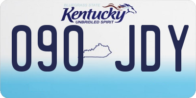 KY license plate 090JDY