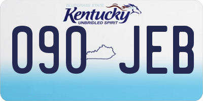 KY license plate 090JEB