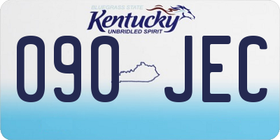 KY license plate 090JEC