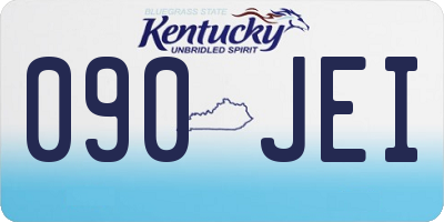 KY license plate 090JEI