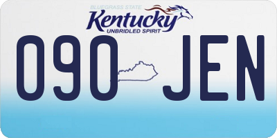 KY license plate 090JEN