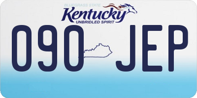 KY license plate 090JEP