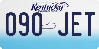 KY license plate 090JET