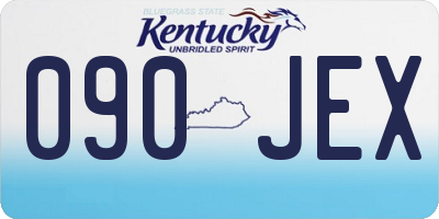 KY license plate 090JEX