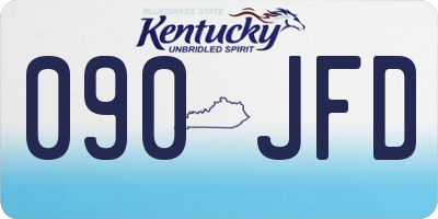 KY license plate 090JFD