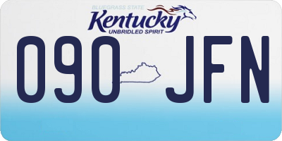 KY license plate 090JFN