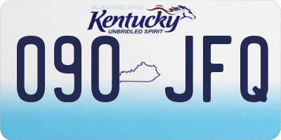 KY license plate 090JFQ