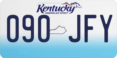 KY license plate 090JFY