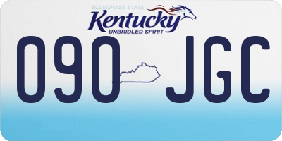 KY license plate 090JGC
